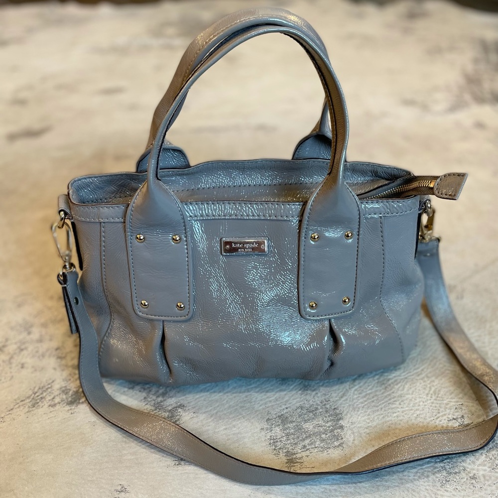 Kate Spade Grey Patent Leather Purse